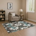 thumbnail image 1 of Addison Rugs Mayfield Premium Machine Washable Transitional Aztec Coffee Rectangle Rug, 10' x 14', 1 of 7