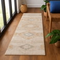 thumbnail image 1 of Addison Rugs Mayfield Premium Machine Washable Transitional Aztec Copper Runner Rug, 2'3" x 7'6", 1 of 6