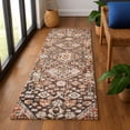 thumbnail image 1 of Addison Rugs Mayfield Premium Machine Washable Transitional Aztec Fudge Runner Rug, 2'3" x 7'6", 1 of 6