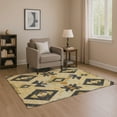 thumbnail image 1 of Addison Rugs Mayfield Premium Machine Washable Transitional Aztec Gold Rectangle Rug, 10' x 14', 1 of 7