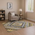 thumbnail image 1 of Addison Rugs Mayfield Premium Machine Washable Transitional Aztec Gold Rectangle Rug, 5' x 7'6", 1 of 7