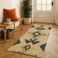 thumbnail image 1 of Addison Rugs Mayfield Premium Machine Washable Transitional Aztec Gold Runner Rug, 2'3" x 7'6", 1 of 6