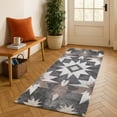 thumbnail image 1 of Addison Rugs Mayfield Premium Machine Washable Transitional Aztec Graphite Runner Rug, 2'3" x 7'6", 1 of 6