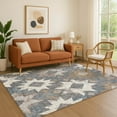 thumbnail image 1 of Addison Rugs Mayfield Premium Machine Washable Transitional Aztec Gray Rectangle Rug, 8' x 10', 1 of 7