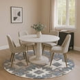 thumbnail image 1 of Addison Rugs Mayfield Premium Machine Washable Transitional Aztec Gray Round Rug, 8' x 8', 1 of 6