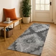 thumbnail image 1 of Addison Rugs Mayfield Premium Machine Washable Transitional Aztec Gray Runner Rug, 2'3" x 7'6", 1 of 6
