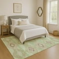 thumbnail image 1 of Addison Rugs Mayfield Premium Machine Washable Transitional Aztec Green Rectangle Rug, 5' x 7'6", 1 of 7