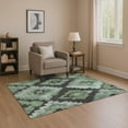 thumbnail image 1 of Addison Rugs Mayfield Premium Machine Washable Transitional Aztec Green Rectangle Rug, 9' x 12', 1 of 7