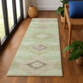 thumbnail image 1 of Addison Rugs Mayfield Premium Machine Washable Transitional Aztec Green Runner Rug, 2'3" x 7'6", 1 of 6