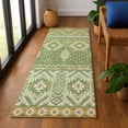 thumbnail image 1 of Addison Rugs Mayfield Premium Machine Washable Transitional Aztec Green Runner Rug, 2'3" x 7'6", 1 of 6