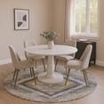 thumbnail image 1 of Addison Rugs Mayfield Premium Machine Washable Transitional Aztec Khaki Round Rug, 8' x 8', 1 of 6