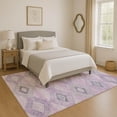 thumbnail image 1 of Addison Rugs Mayfield Premium Machine Washable Transitional Aztec Lavender Rectangle Rug, 8' x 10', 1 of 7