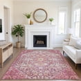 thumbnail image 1 of Addison Rugs Mayfield Premium Machine Washable Transitional Aztec Merlot Rectangle Rug, 3' x 5', 1 of 7