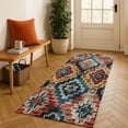 thumbnail image 1 of Addison Rugs Mayfield Premium Machine Washable Transitional Aztec Rust Runner Rug, 2'3" x 7'6", 1 of 6