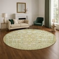 thumbnail image 1 of Addison Rugs Mayfield Premium Machine Washable Transitional Aztec Sage Round Rug, 8' x 8', 1 of 6