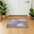 thumbnail image 1 of Addison Rugs Mayfield Premium Machine Washable Transitional Blocks Blush Rectangle Rug, 1'8" x 2'6", 1 of 6
