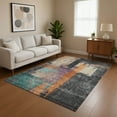 thumbnail image 1 of Addison Rugs Mayfield Premium Machine Washable Transitional Blocks Charcoal Rectangle Rug, 3' x 5', 1 of 7