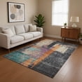 thumbnail image 1 of Addison Rugs Mayfield Premium Machine Washable Transitional Blocks Charcoal Rectangle Rug, 8' x 10', 1 of 7