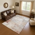 thumbnail image 1 of Addison Rugs Mayfield Premium Machine Washable Transitional Blocks Paprika Rectangle Rug, 3' X 5' Machine Washable Transitional Blocks Paprika Oversized Sherpa Throw Blanket, 1 of 7