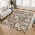 thumbnail image 1 of Addison Rugs Mayfield Premium Machine Washable Transitional Bohemian Chocolate Rectangle Rug, 9' x 12', 1 of 6
