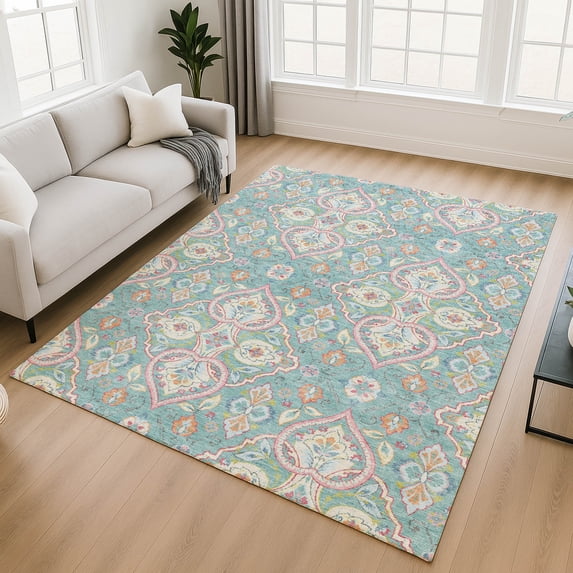 Addison Rugs Mayfield Premium Machine Washable Transitional Bohemian Spa Rectangle Rug, 10' x 14'