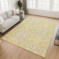 thumbnail image 1 of Addison Rugs Mayfield Premium Machine Washable Transitional Bohemian Yellow Rectangle Rug, 10' x 14', 1 of 6