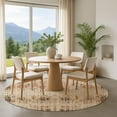 thumbnail image 1 of Addison Rugs Mayfield Premium Machine Washable Transitional Border Beige Round Rug, 8' x 8', 1 of 6