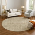 thumbnail image 1 of Addison Rugs Mayfield Premium Machine Washable Transitional Border Beige Round Rug, 8' x 8', 1 of 6