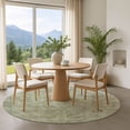 thumbnail image 1 of Addison Rugs Mayfield Premium Machine Washable Transitional Border Sage Round Rug, 8' x 8', 1 of 6