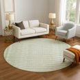 thumbnail image 1 of Addison Rugs Mayfield Premium Machine Washable Transitional Border Sage Round Rug, 8' x 8', 1 of 6