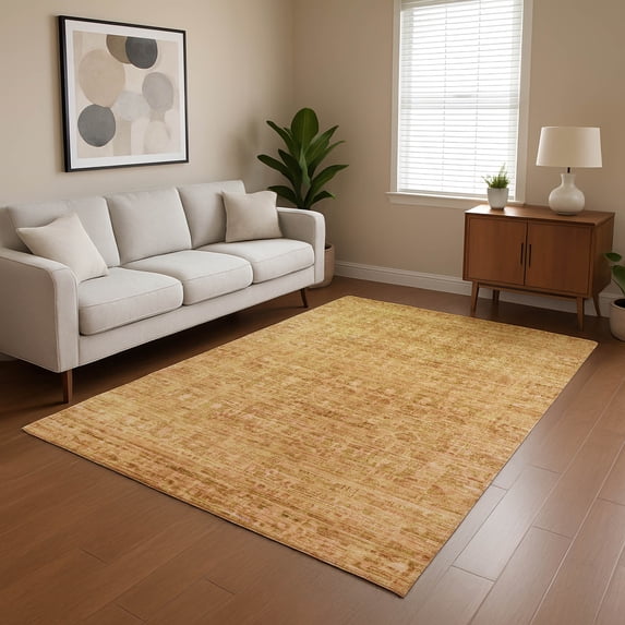 Addison Rugs Mayfield Premium Machine Washable Transitional Border Salmon Rectangle Rug, 8' x 10'