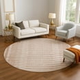 thumbnail image 1 of Addison Rugs Mayfield Premium Machine Washable Transitional Border Salmon Round Rug, 8' x 8', 1 of 6