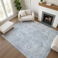 thumbnail image 1 of Addison Rugs Mayfield Premium Machine Washable Transitional Border Sky Rectangle Rug, 5' x 7'6", 1 of 7