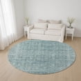 thumbnail image 1 of Addison Rugs Mayfield Premium Machine Washable Transitional Border Sky Round Rug, 8' x 8', 1 of 6