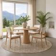 thumbnail image 1 of Addison Rugs Mayfield Premium Machine Washable Transitional Border Taupe Round Rug, 8' x 8', 1 of 6