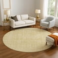 thumbnail image 1 of Addison Rugs Mayfield Premium Machine Washable Transitional Border Wheat Round Rug, 8' x 8', 1 of 6