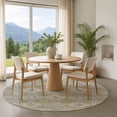 thumbnail image 1 of Addison Rugs Mayfield Premium Machine Washable Transitional Border Wheat Round Rug, 8' x 8', 1 of 6