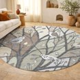 thumbnail image 1 of Addison Rugs Mayfield Premium Machine Washable Transitional Botanical Beige Round Rug, 8' x 8', 1 of 5