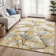 thumbnail image 1 of Addison Rugs Mayfield Premium Machine Washable Transitional Botanical Gold Rectangle Rug, 8' x 10', 1 of 6