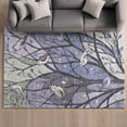 thumbnail image 1 of Addison Rugs Mayfield Premium Machine Washable Transitional Botanical Purple Rectangle Rug, 10' x 14', 1 of 6