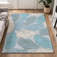 thumbnail image 1 of Addison Rugs Mayfield Premium Machine Washable Transitional Botanical Teal Rectangle Rug, 10' x 14', 1 of 6