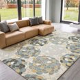 thumbnail image 1 of Addison Rugs Mayfield Premium Machine Washable Transitional Casual Ivory Rectangle Rug, 5' x 7'6", 1 of 8