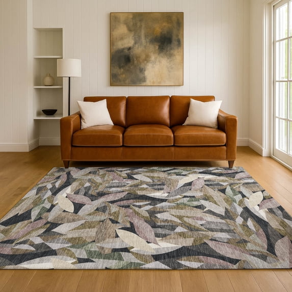 Addison Rugs Mayfield Premium Machine Washable Transitional Casual Khaki Rectangle Rug, 10' x 14'