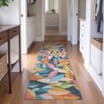 thumbnail image 1 of Addison Rugs Mayfield Premium Machine Washable Transitional Casual Navy Runner Rug, 2'3" x 7'6", 1 of 5