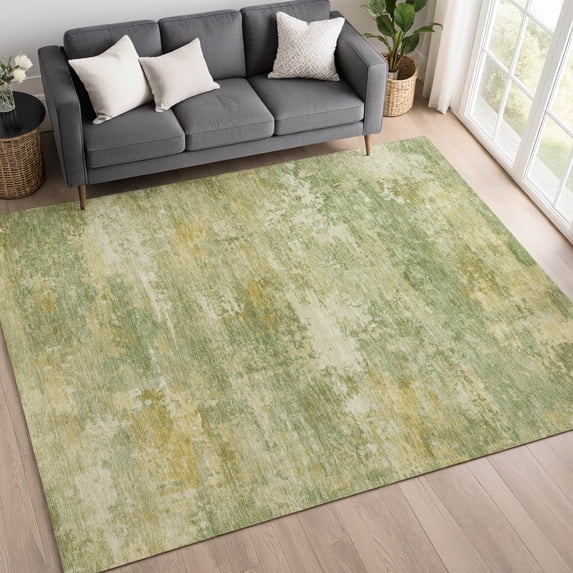Addison Rugs Mayfield Premium Machine Washable Transitional Casual Sage Rectangle Rug, 5' x 7'6"