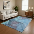 thumbnail image 1 of Addison Rugs Mayfield Premium Machine Washable Transitional Contemporary Blue Rectangle Rug, 10' x 14', 1 of 7