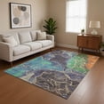 thumbnail image 1 of Addison Rugs Mayfield Premium Machine Washable Transitional Contemporary Blue Rectangle Rug, 5' x 7'6", 1 of 7