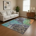 thumbnail image 1 of Addison Rugs Mayfield Premium Machine Washable Transitional Contemporary Blue Rectangle Rug, 9' x 12', 1 of 7