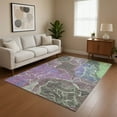 thumbnail image 1 of Addison Rugs Mayfield Premium Machine Washable Transitional Contemporary Purple Rectangle Rug, 5' x 7'6", 1 of 7