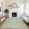 thumbnail image 1 of Addison Rugs Mayfield Premium Machine Washable Transitional Damask Aloe Rectangle Rug, 10' x 14', 1 of 7